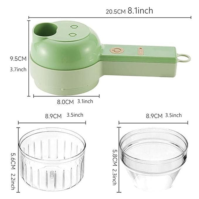 4 in 1 Handheld Electric Vegetable Cutter Set Wireless Hand