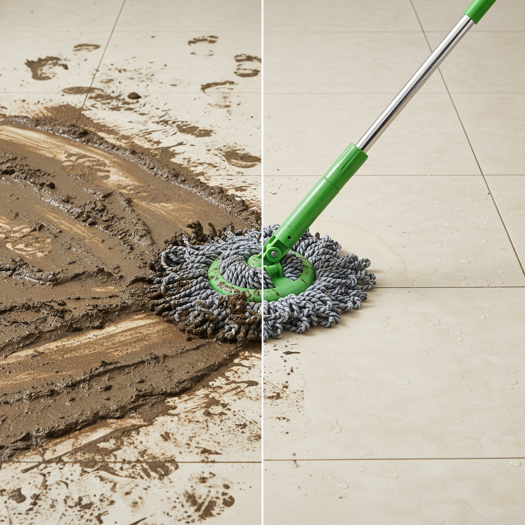 Microfiber Twist Mop for Floor Cleaning Squeeze Twist Stick Durable Dust Easy to Use